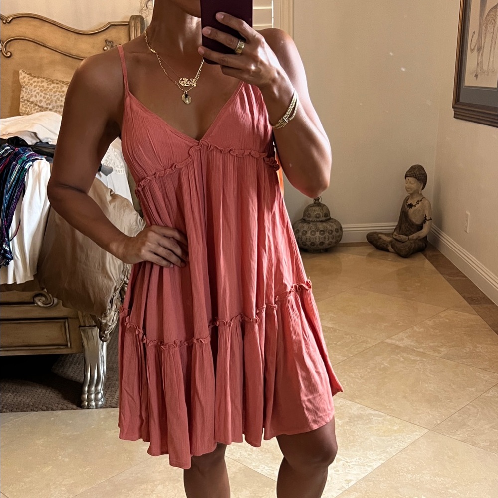 💕Coral Spaghetti Strap Dress💕